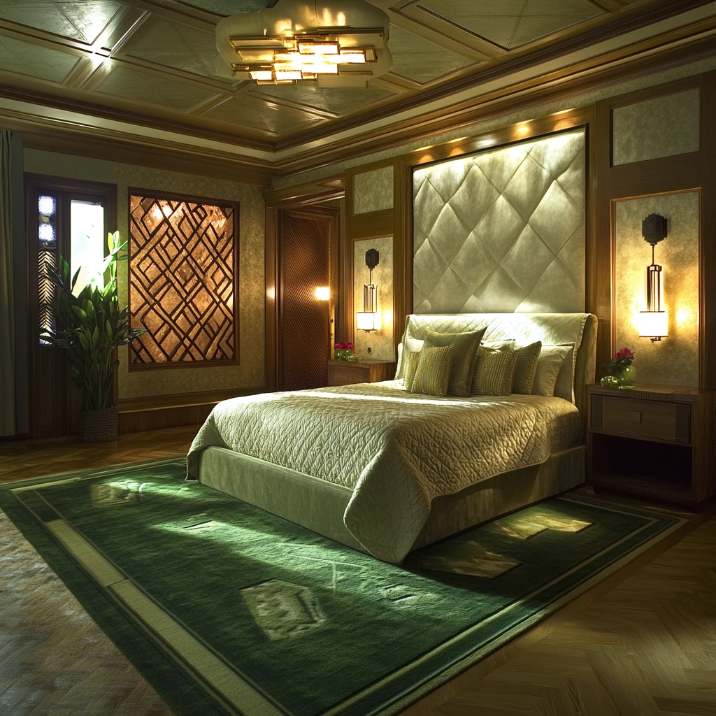 green bedroom rug 44