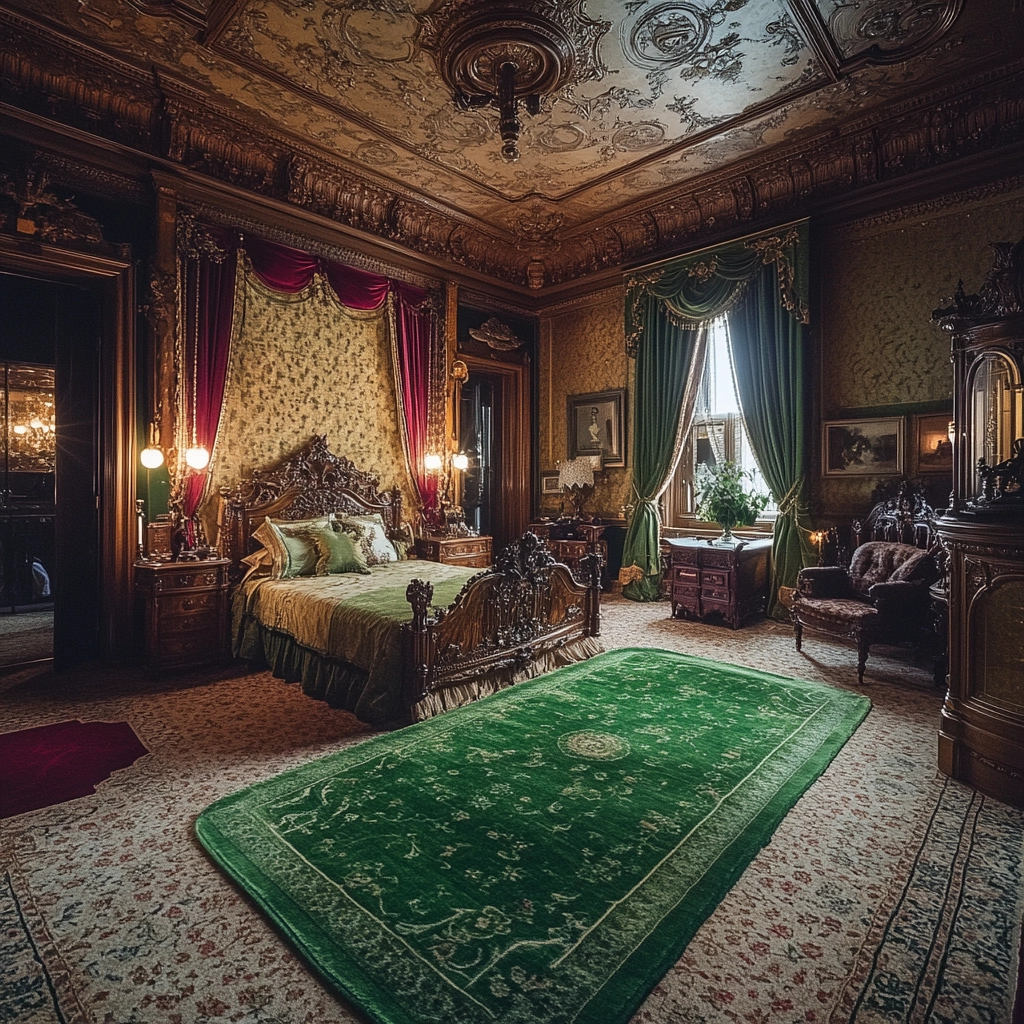 green bedroom rug 48