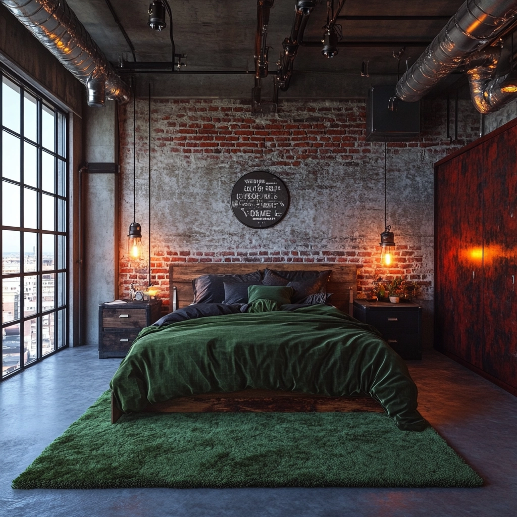 green bedroom rug 52