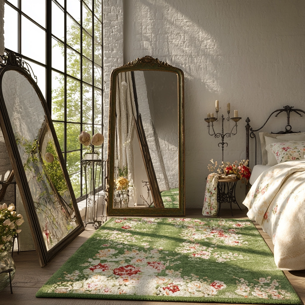 green bedroom rug 54