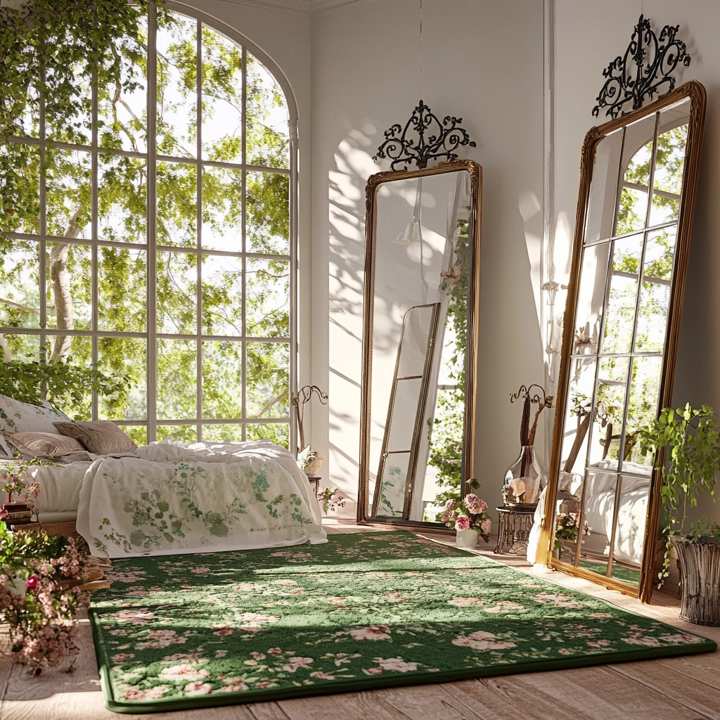 green bedroom rug 55