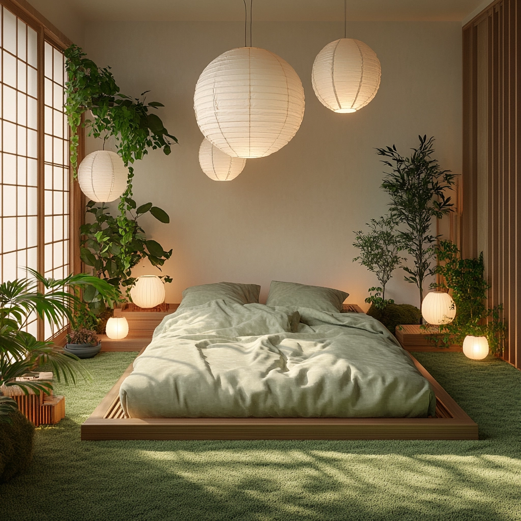 green carpet bedroom 15
