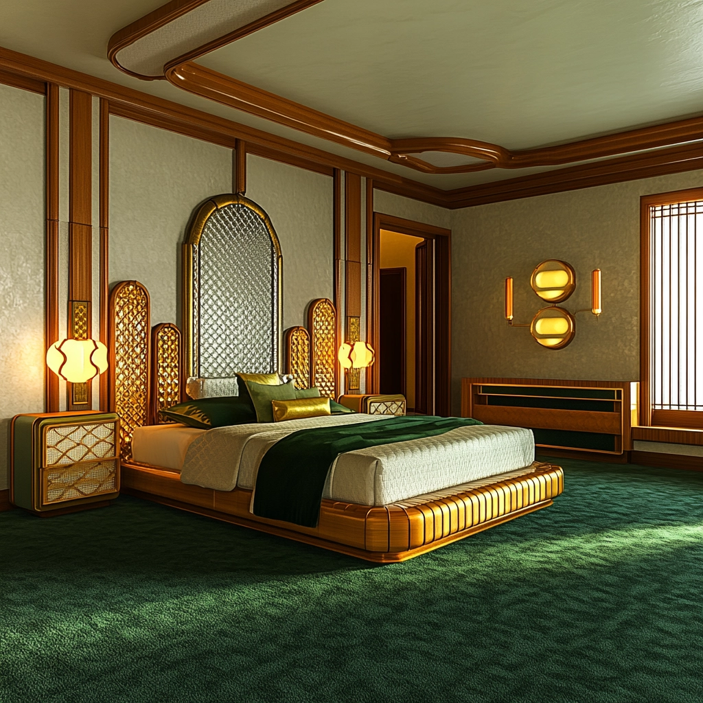 green carpet bedroom 17
