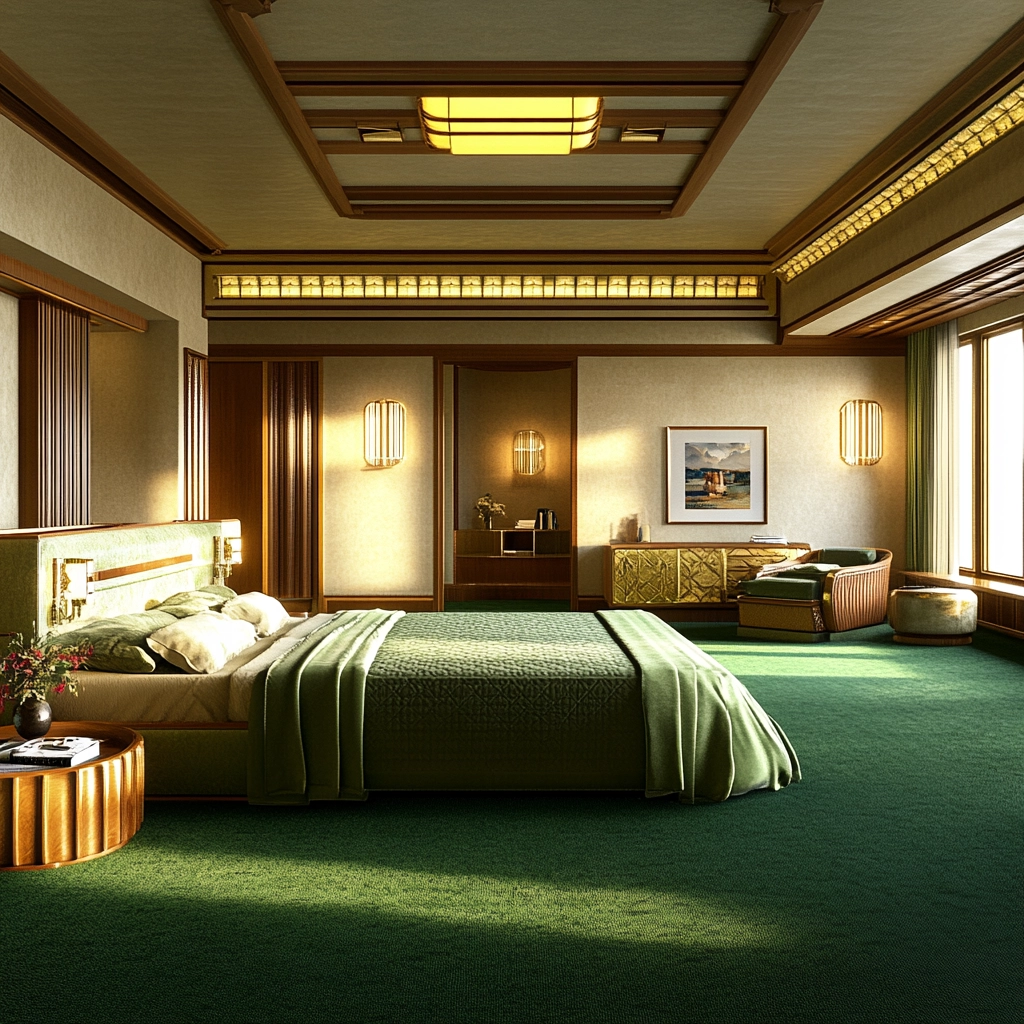 green carpet bedroom 20