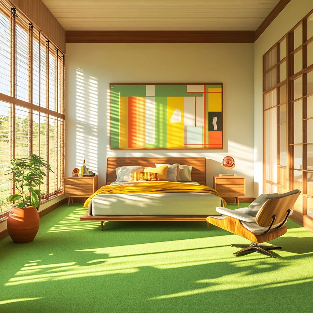 green carpet bedroom 27