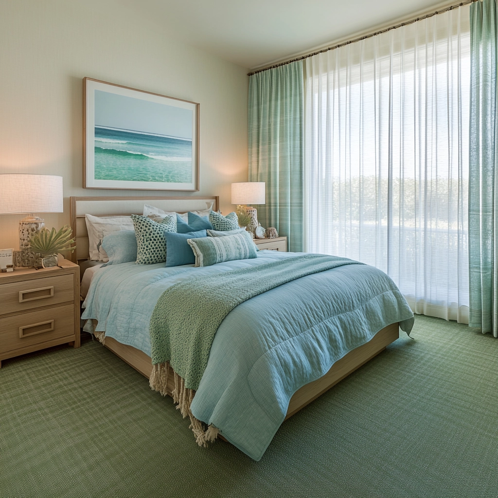 green carpet bedroom 29