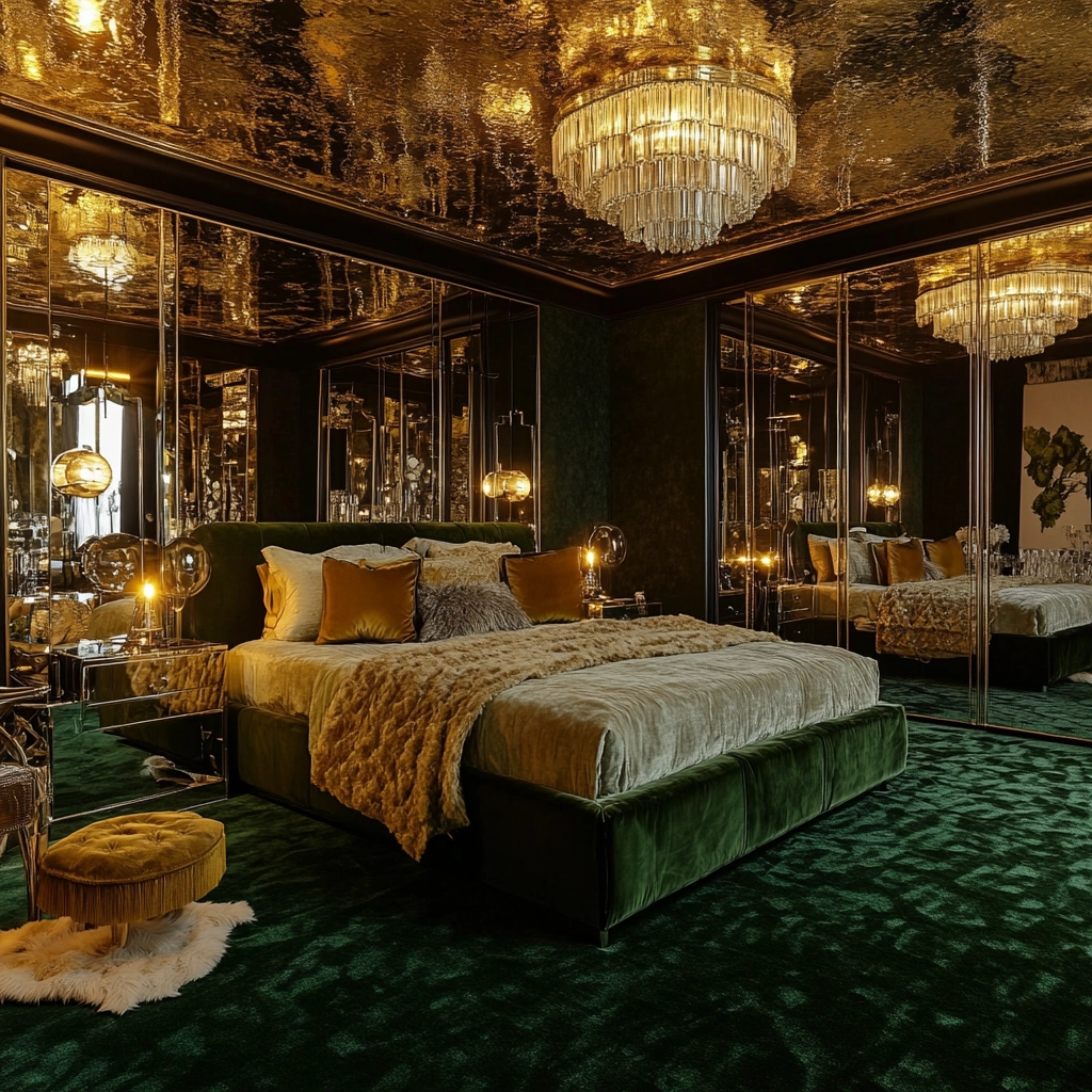 green carpet bedroom 33