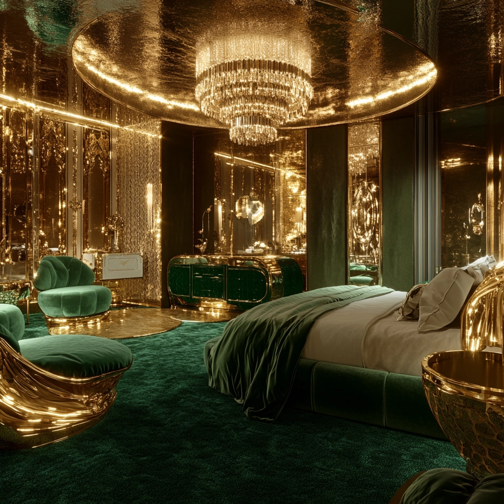 green carpet bedroom 34