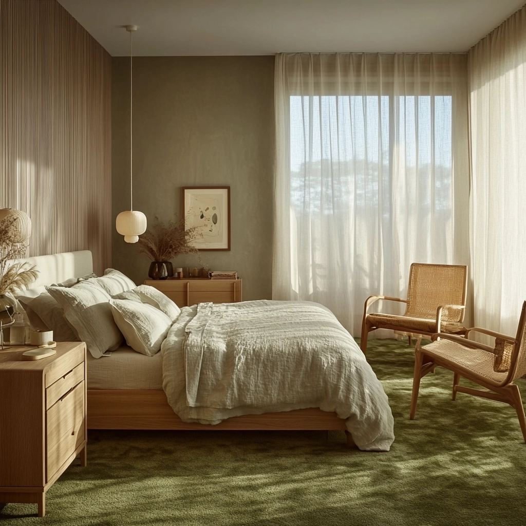 green carpet bedroom 4