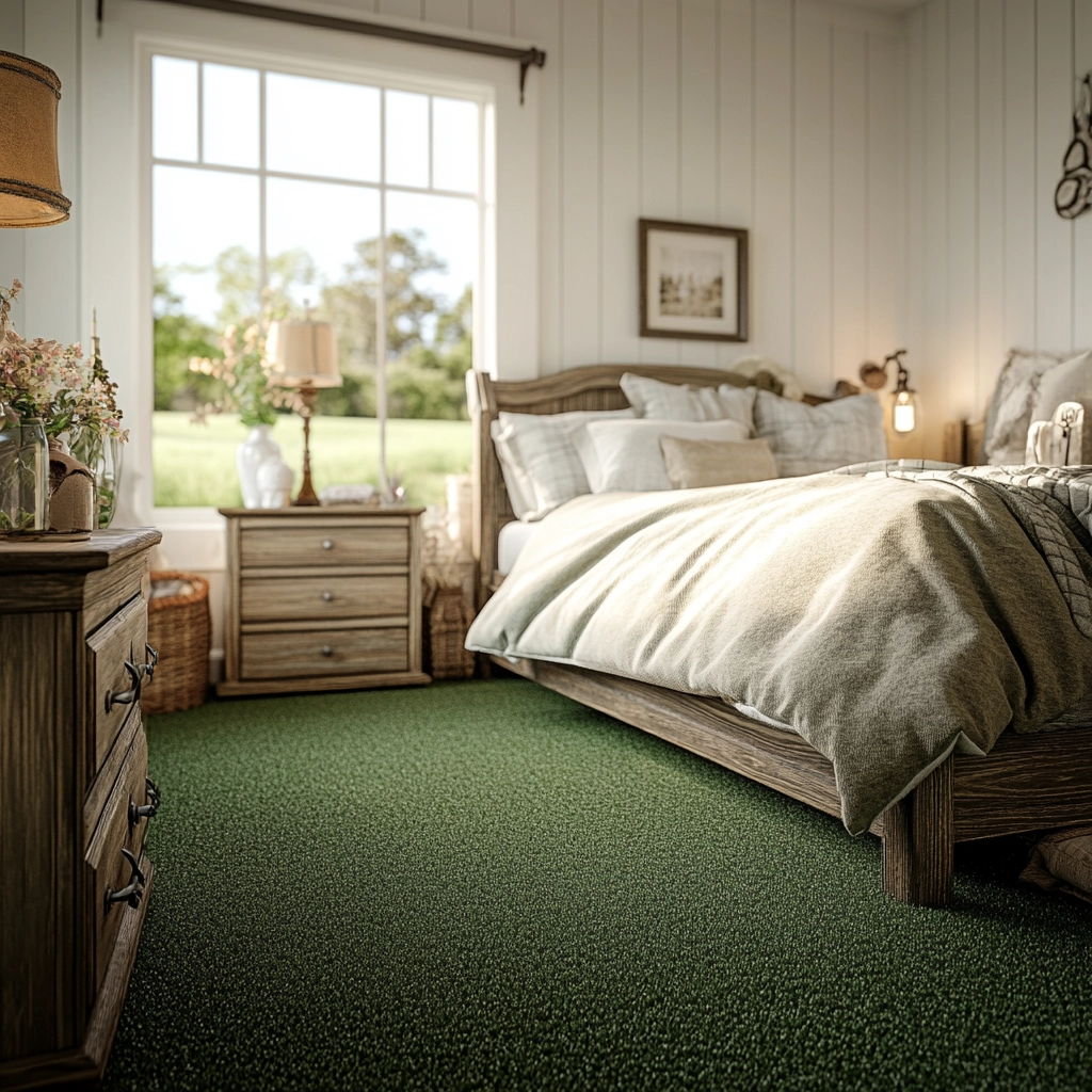 green carpet bedroom 40