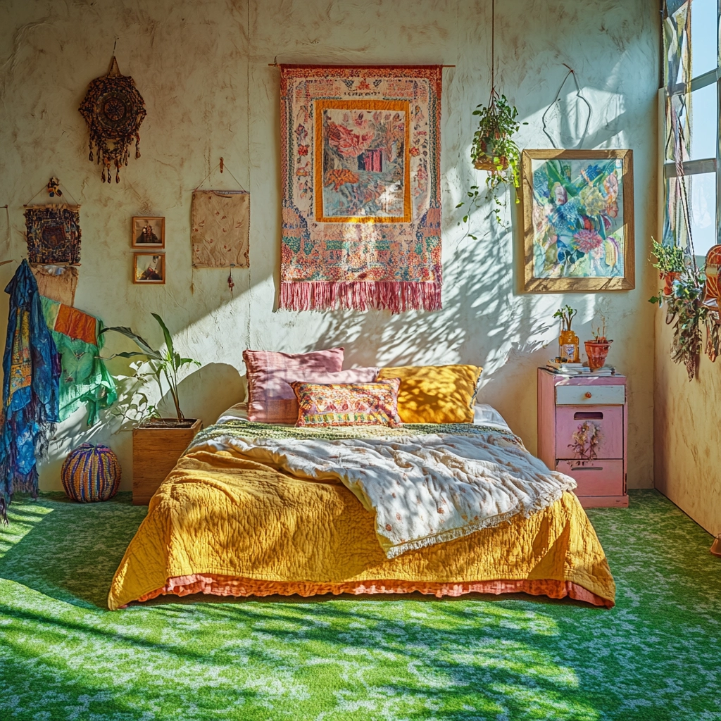 green carpet bedroom 5
