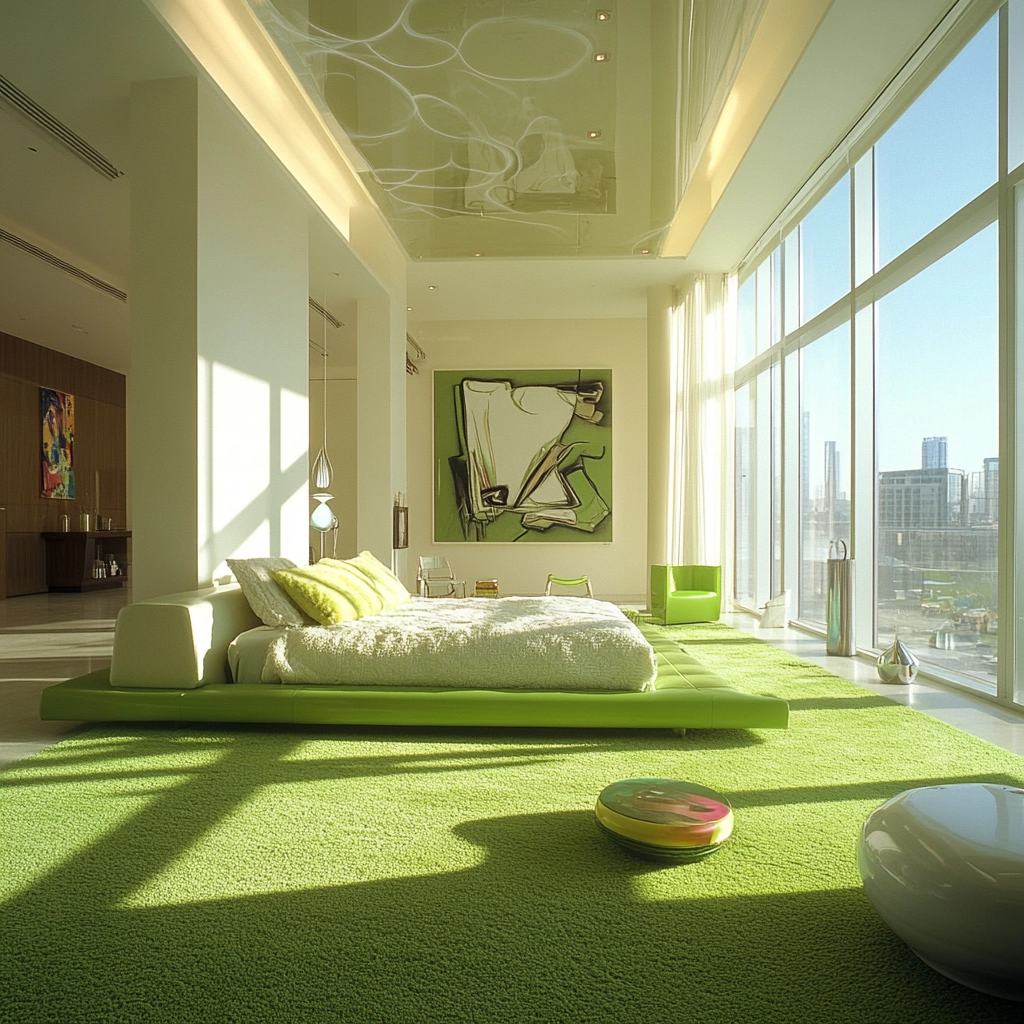 green carpet bedroom 51