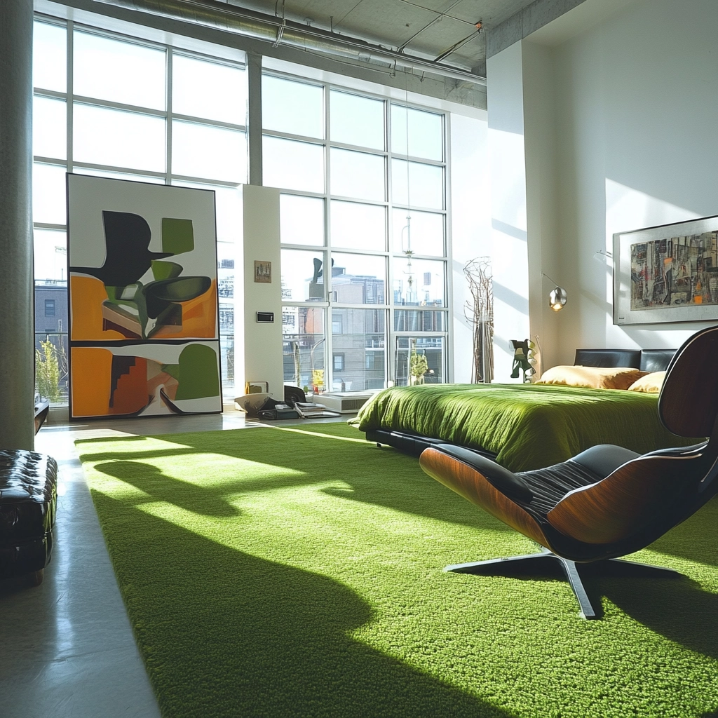green carpet bedroom 52