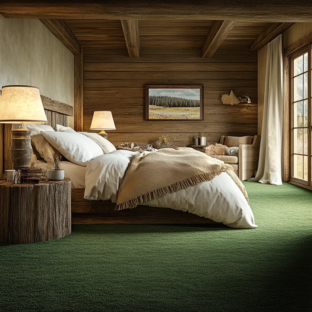 green carpet bedroom 56