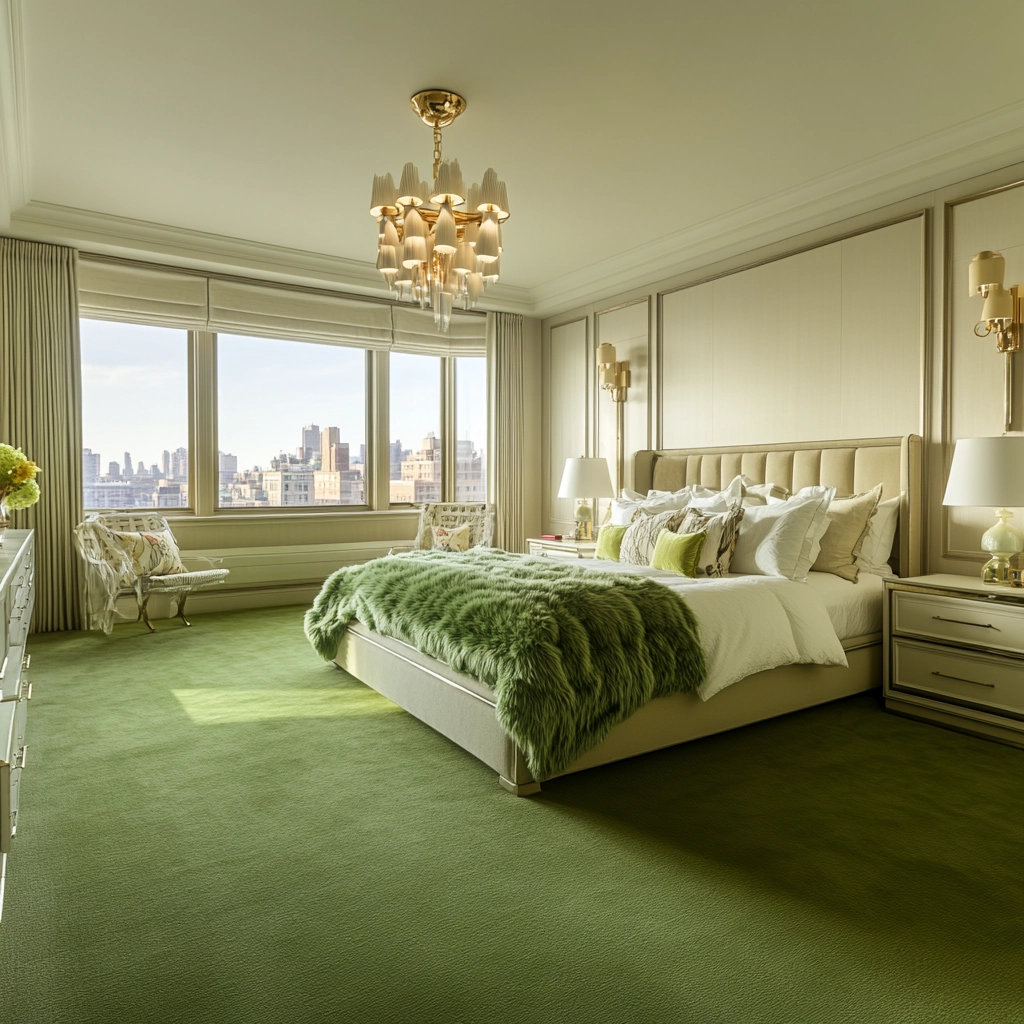 green carpet bedroom 62