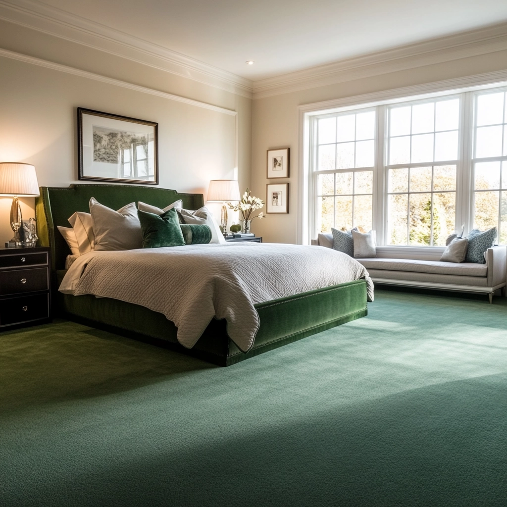 green carpet bedroom 63