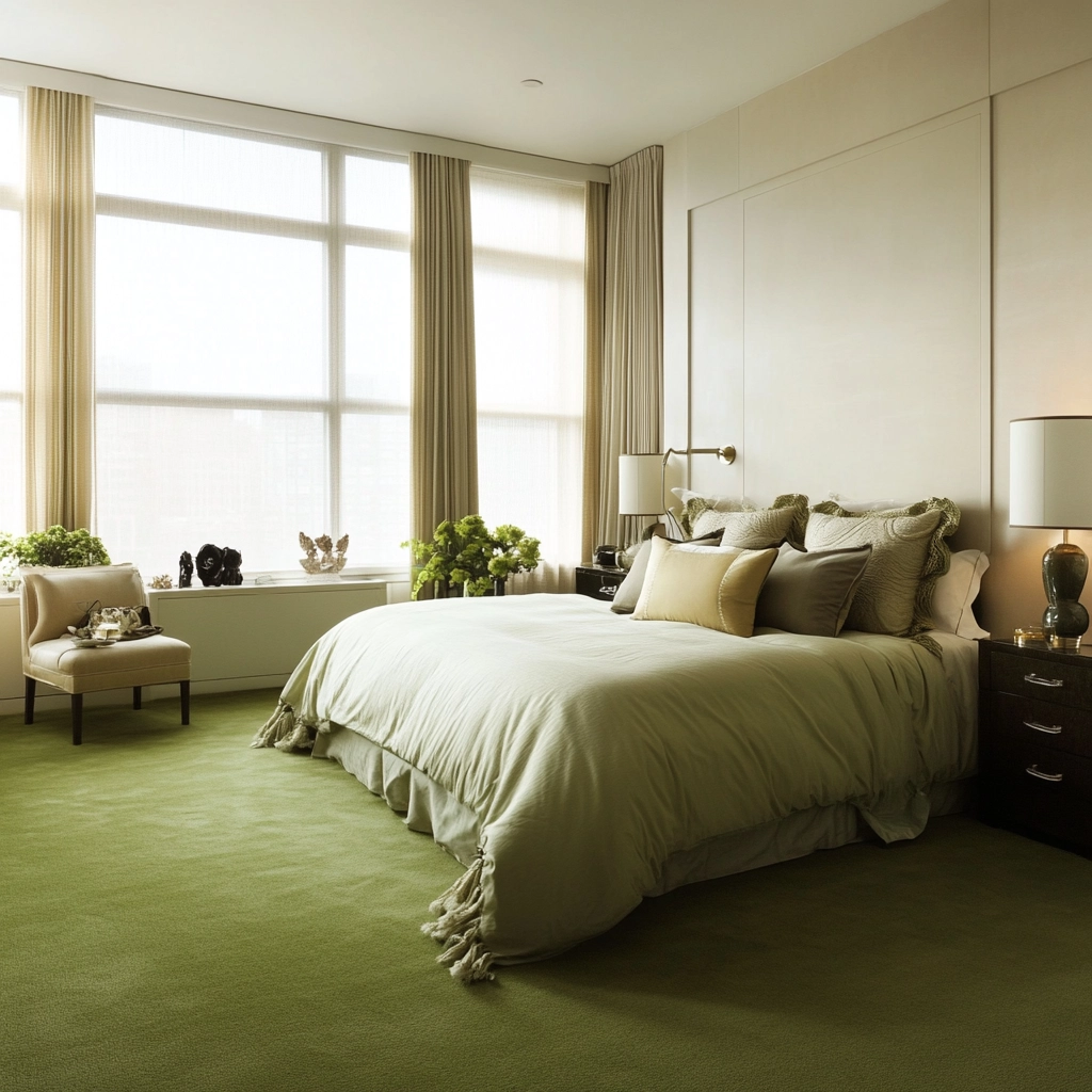 green carpet bedroom 64