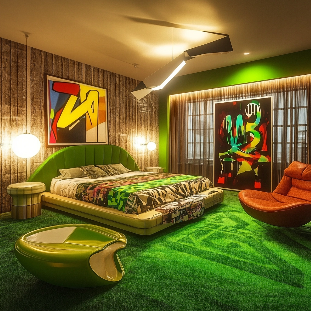 green carpet bedroom 65