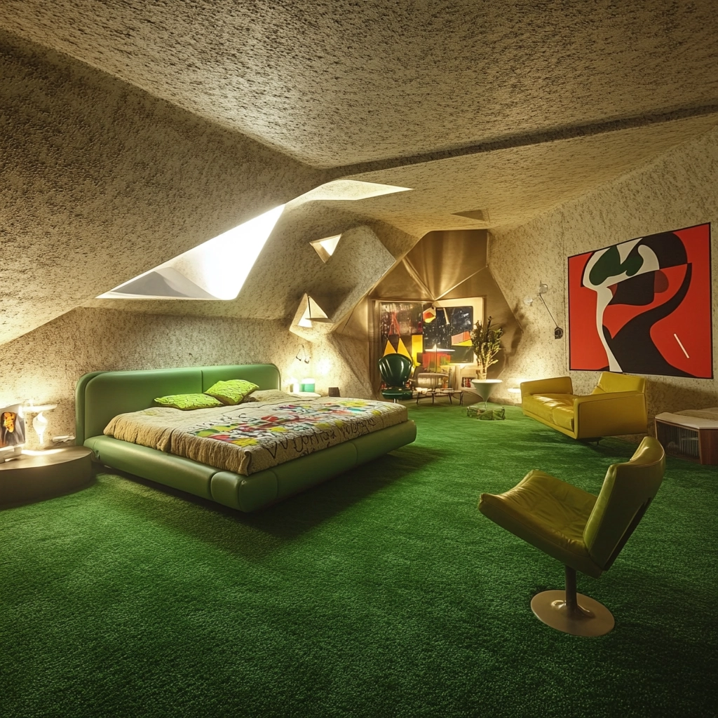 green carpet bedroom 68