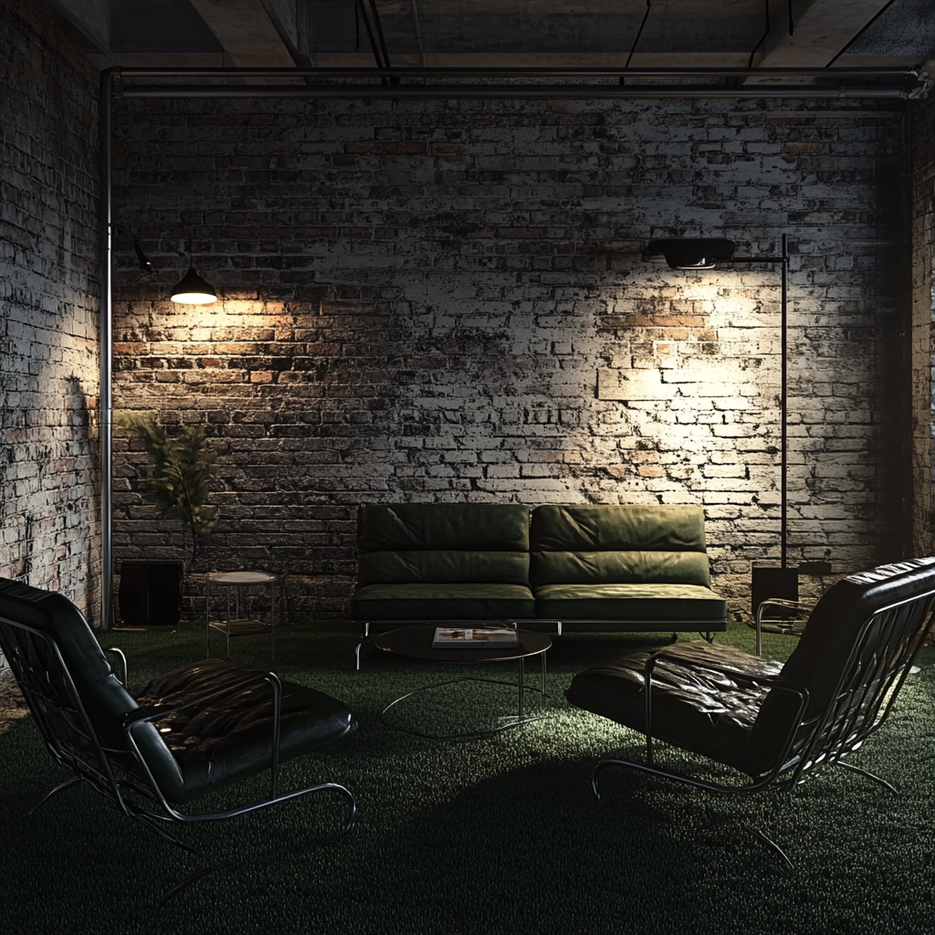 green carpet living room 16
