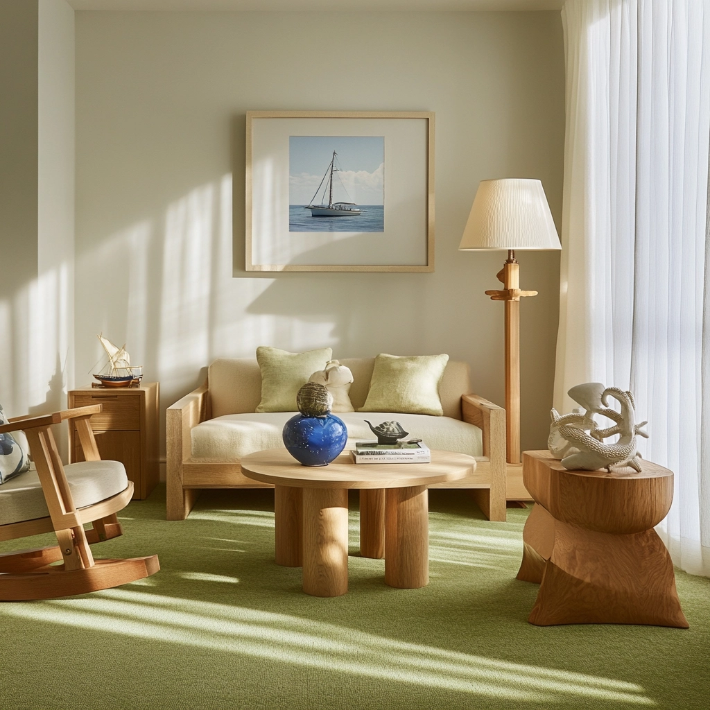 green carpet living room 35