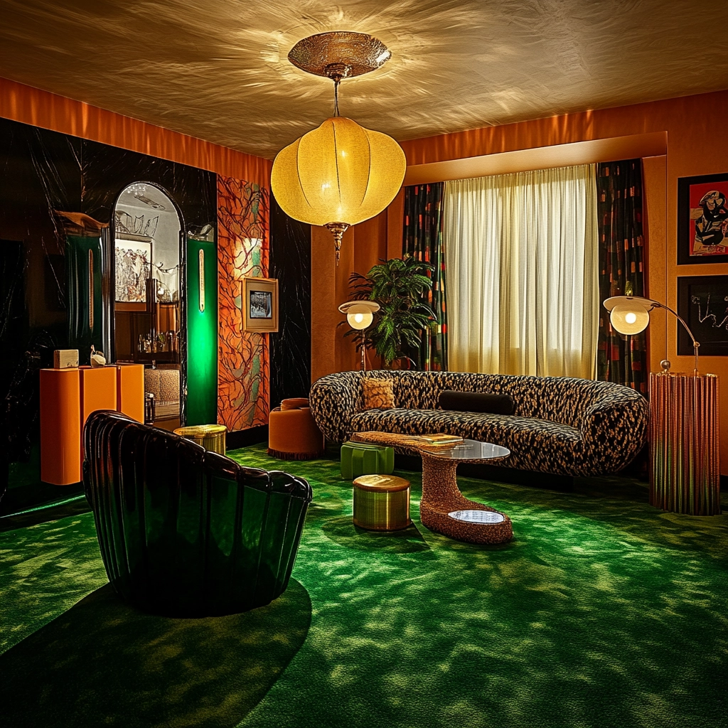 green carpet living room 40