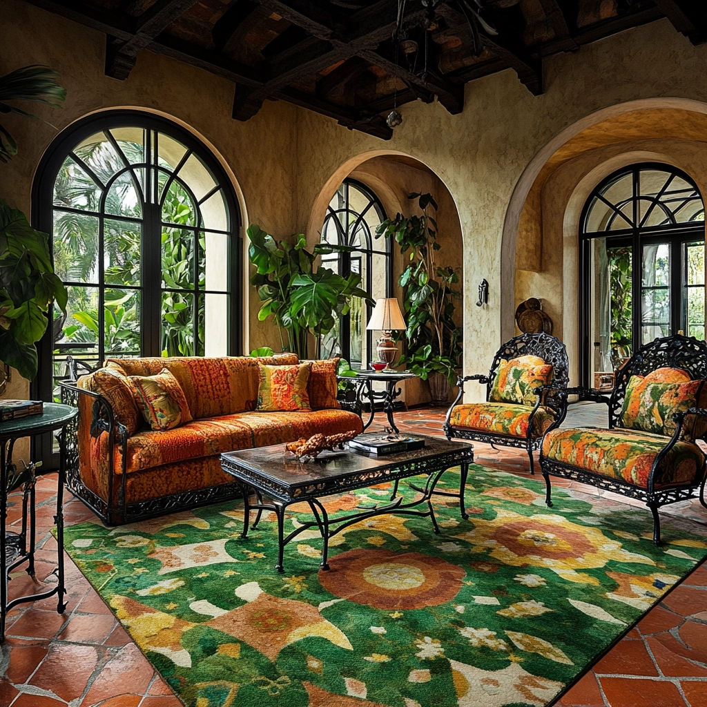 green carpet living room 41