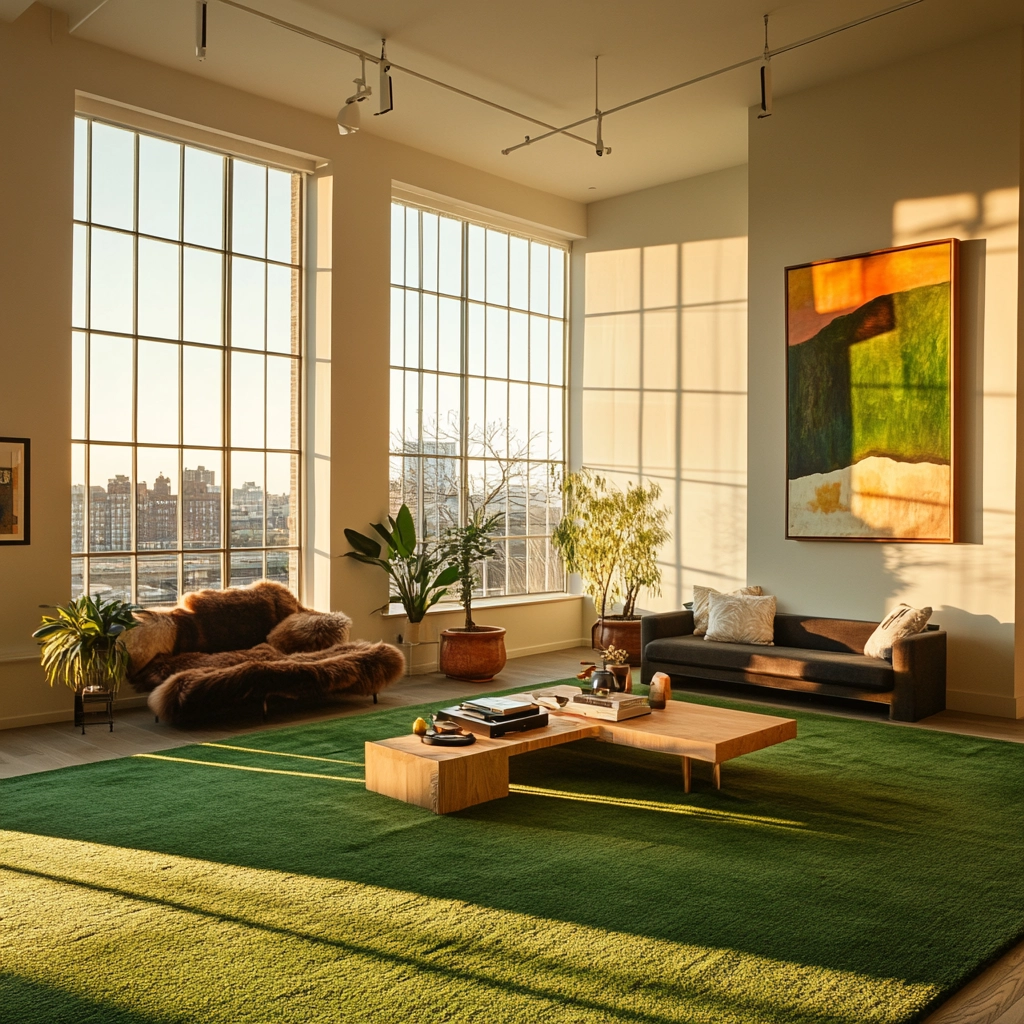 green carpet living room 59
