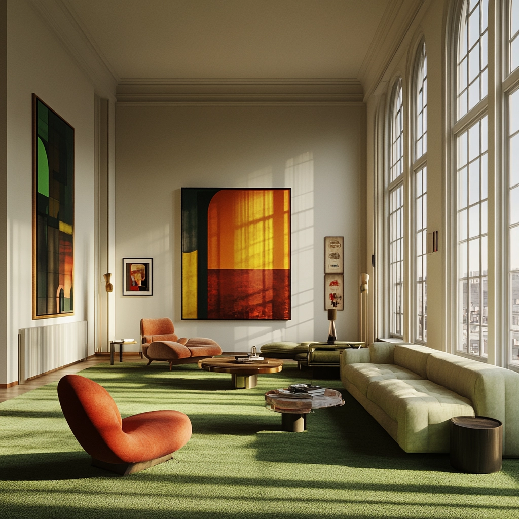 green carpet living room 60
