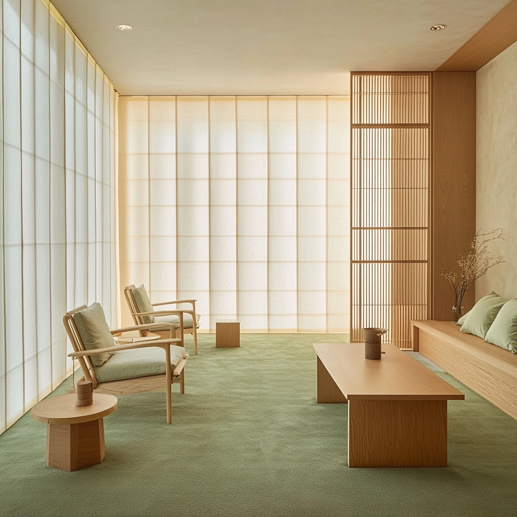 green carpet living room 73