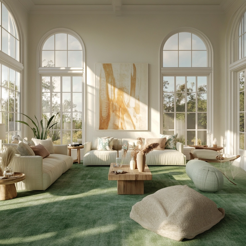 green carpet living room 77