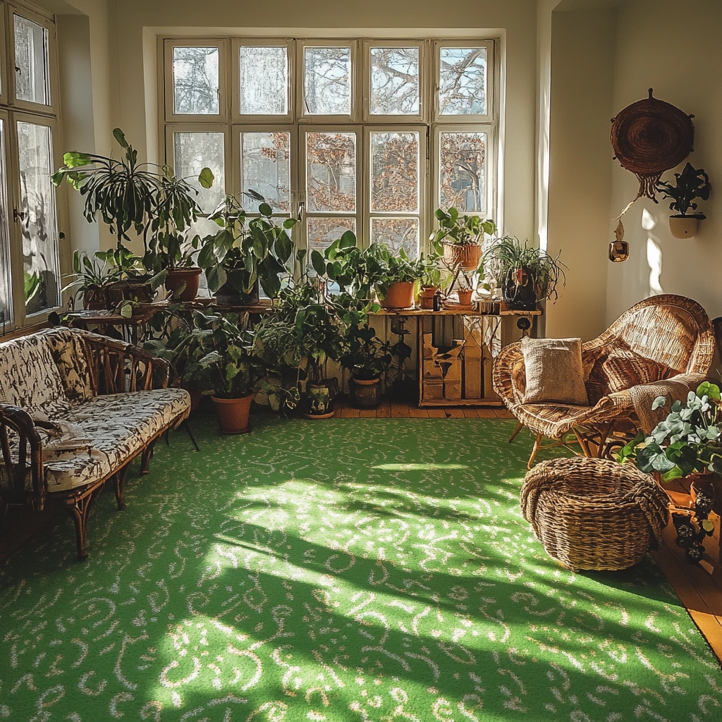 green carpet living room ideas 10