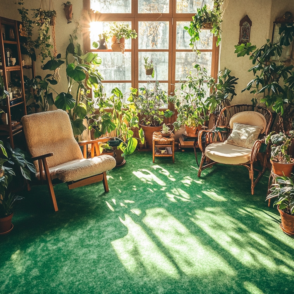 green carpet living room ideas 12