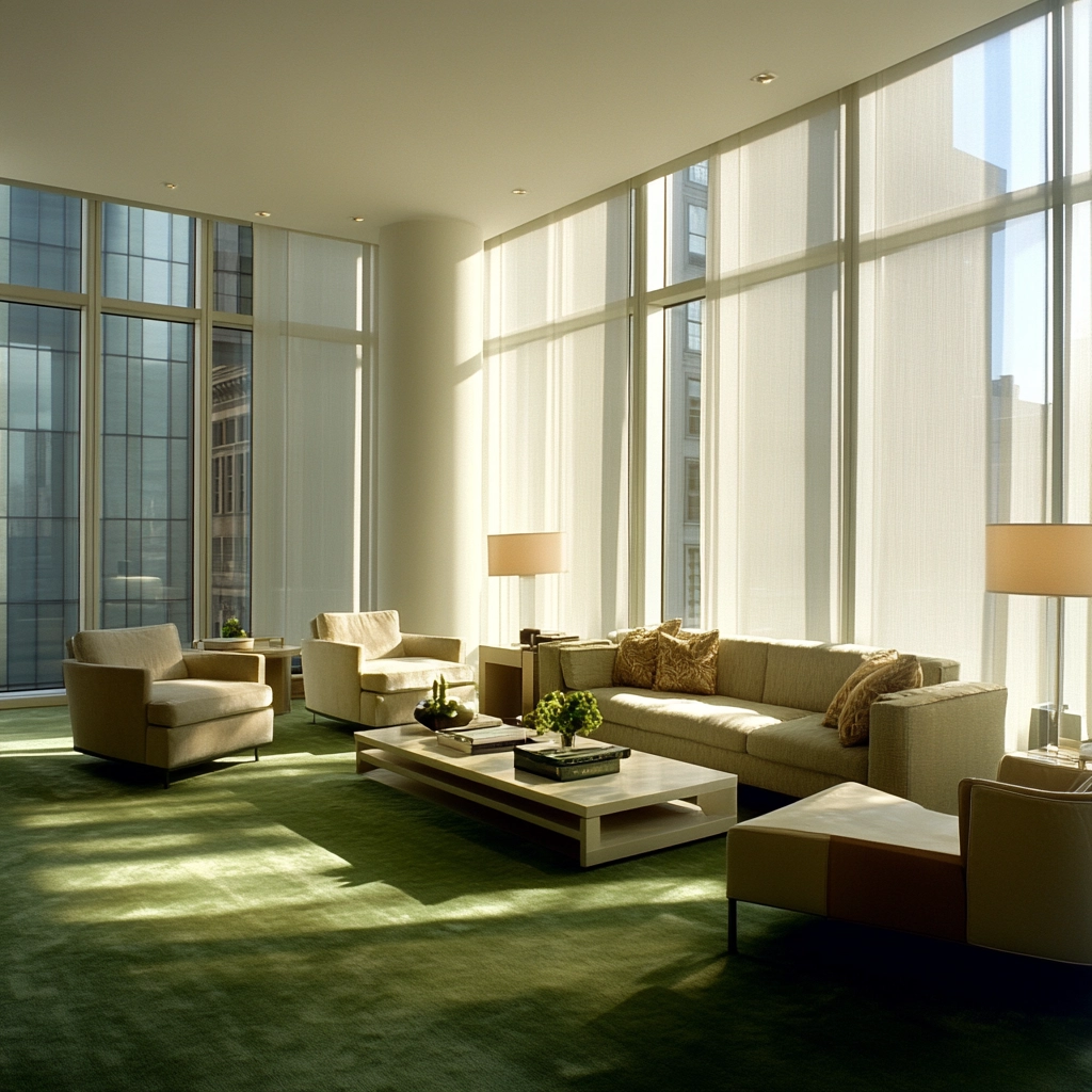 green carpet living room ideas 4