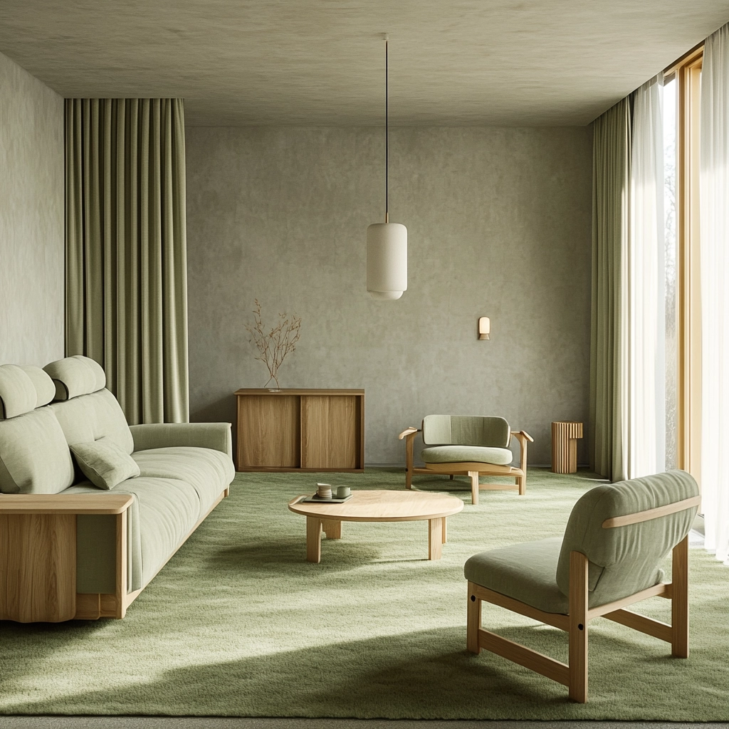 green carpet living room ideas 5