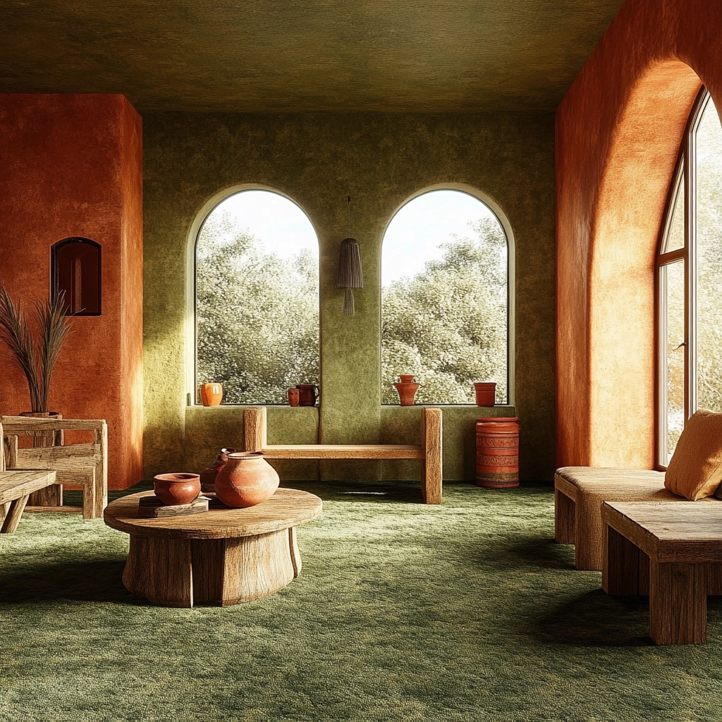 green carpet living room ideas 50