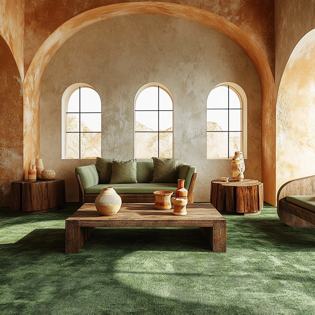 green carpet living room ideas 51