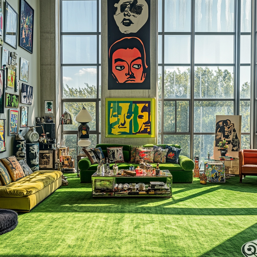 green carpet living room ideas 67