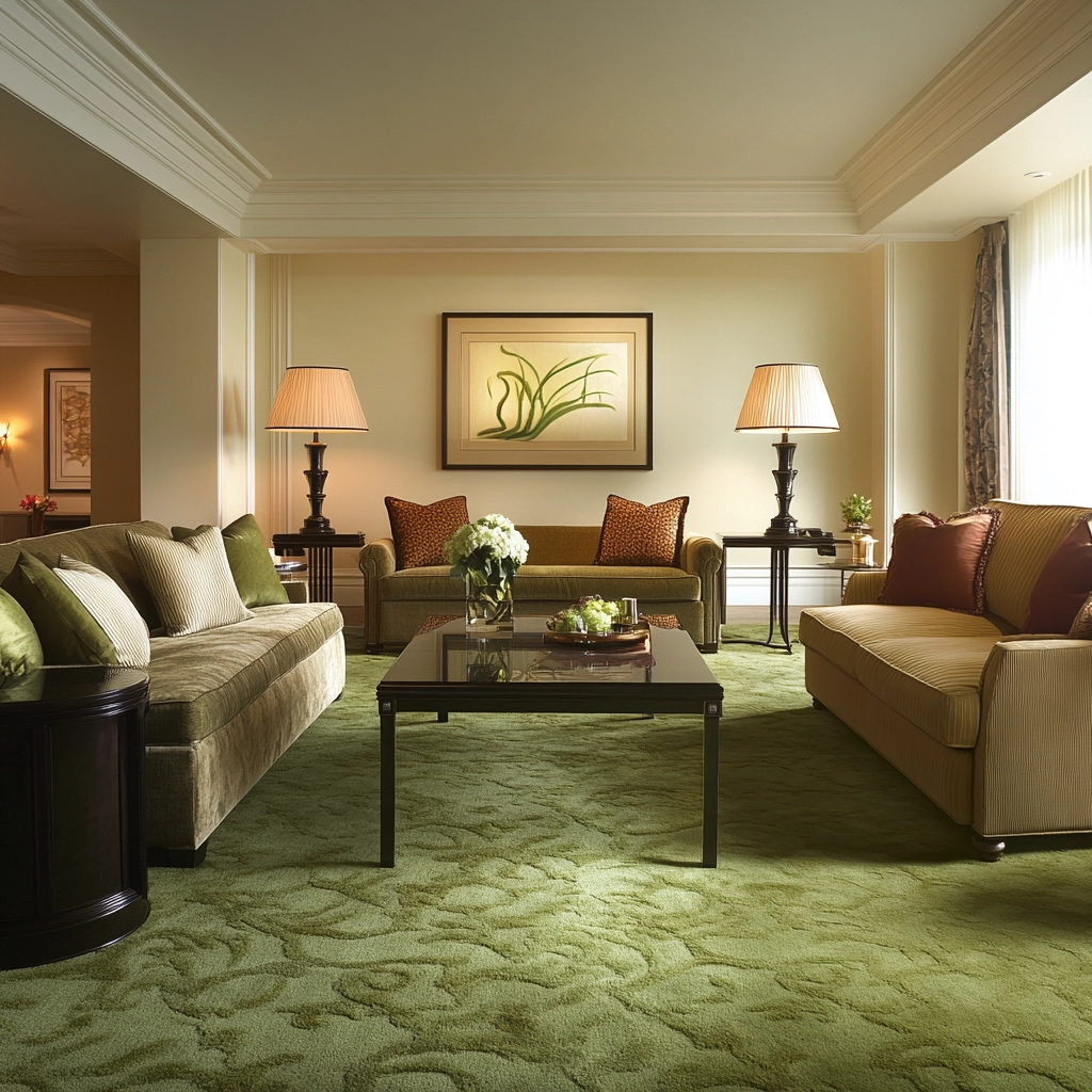 green carpet living room ideas 69