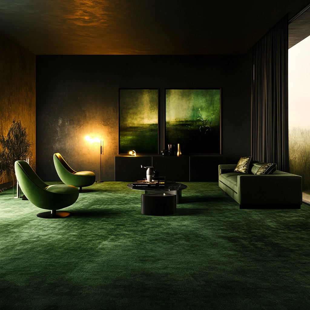 green carpet living room ideas 74