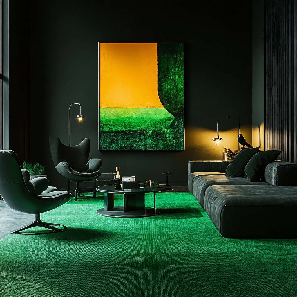 green carpet living room ideas 75