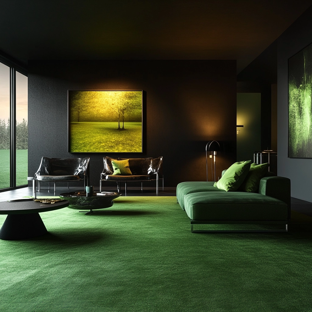 green carpet living room ideas 76