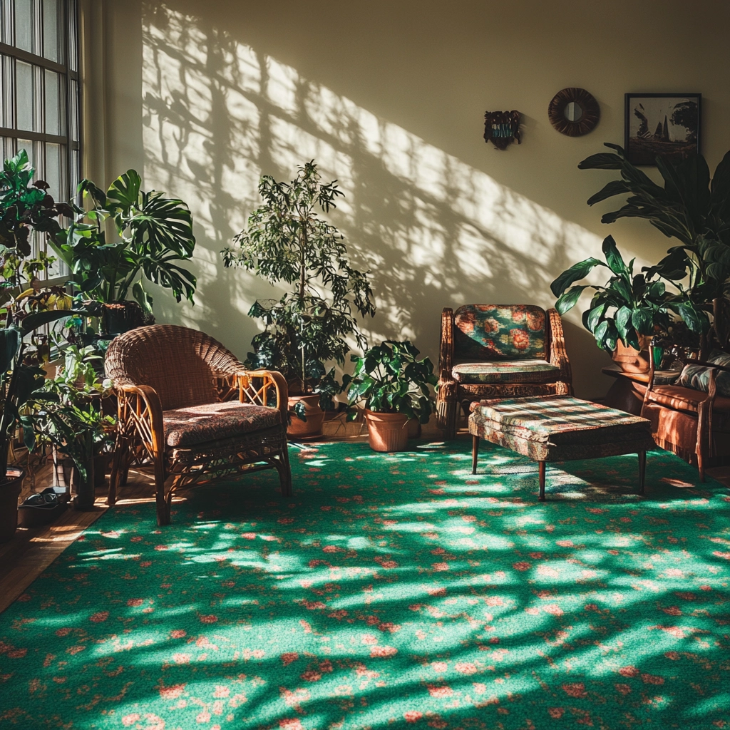 green carpet living room ideas 9