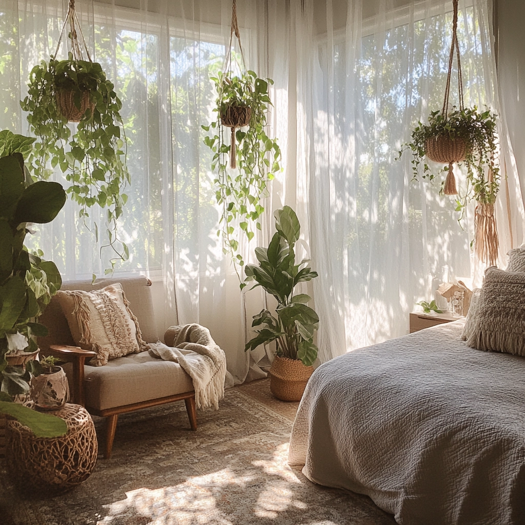 grey and beige bedroom 13