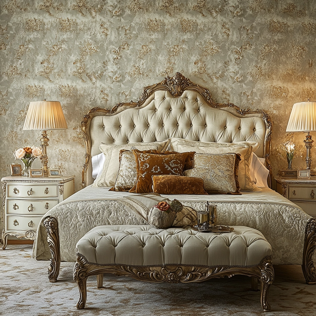 grey and beige bedroom 21