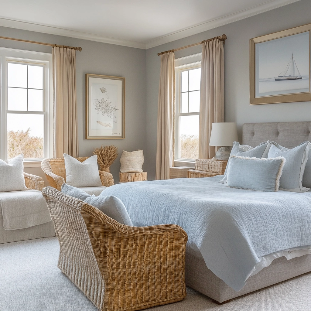 grey and beige bedroom 28