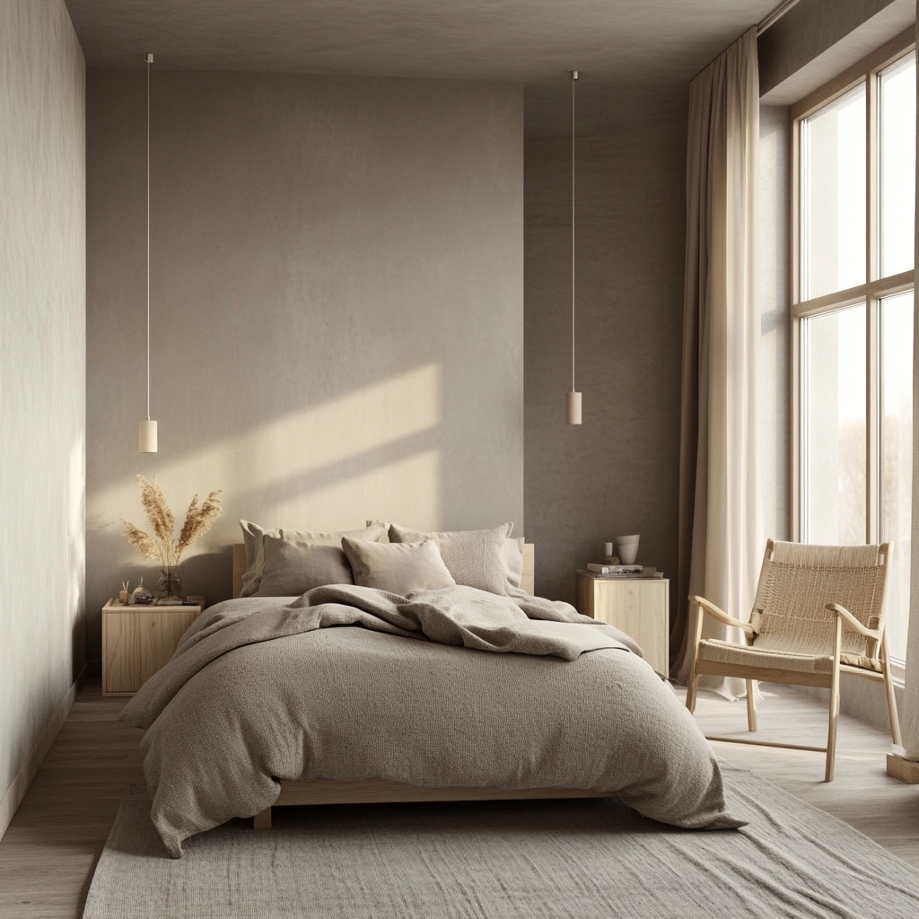 grey and beige bedroom 3