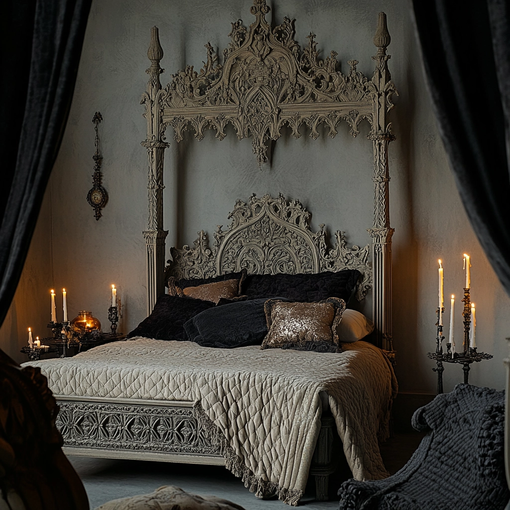 grey and beige bedroom 48