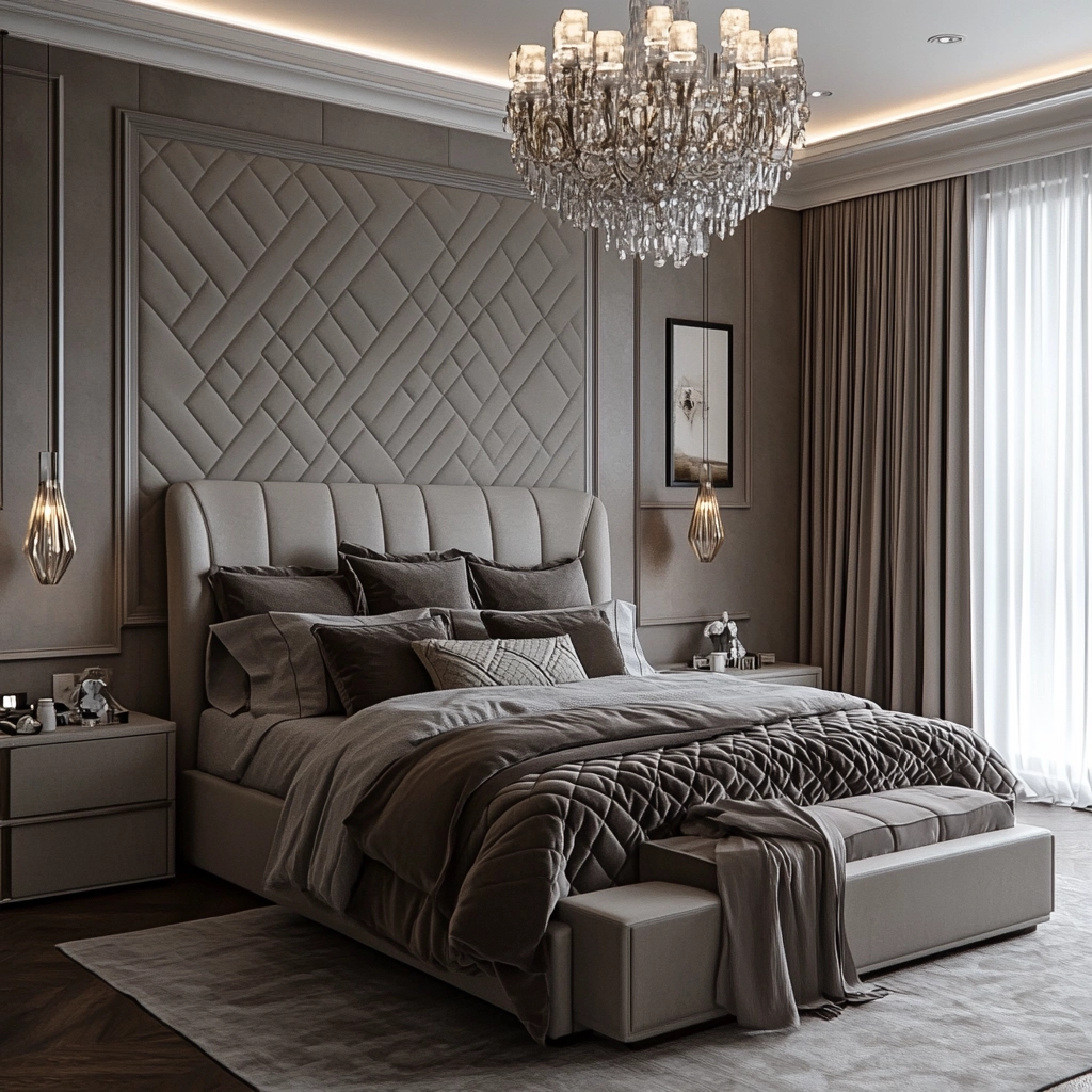 grey and beige bedroom 50