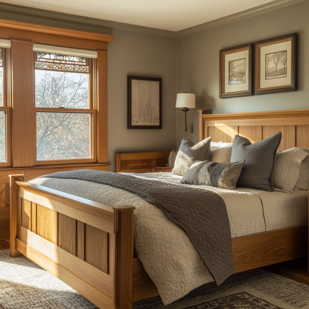 grey and beige bedroom 73